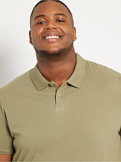 Polo conforto piqué de algodão - Kiabi