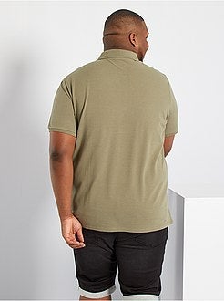 Polo conforto piqué de algodão - Kiabi