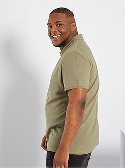 Polo conforto piqué de algodão - Kiabi