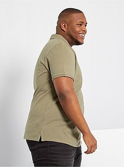 Polo conforto piqué de algodão - Kiabi