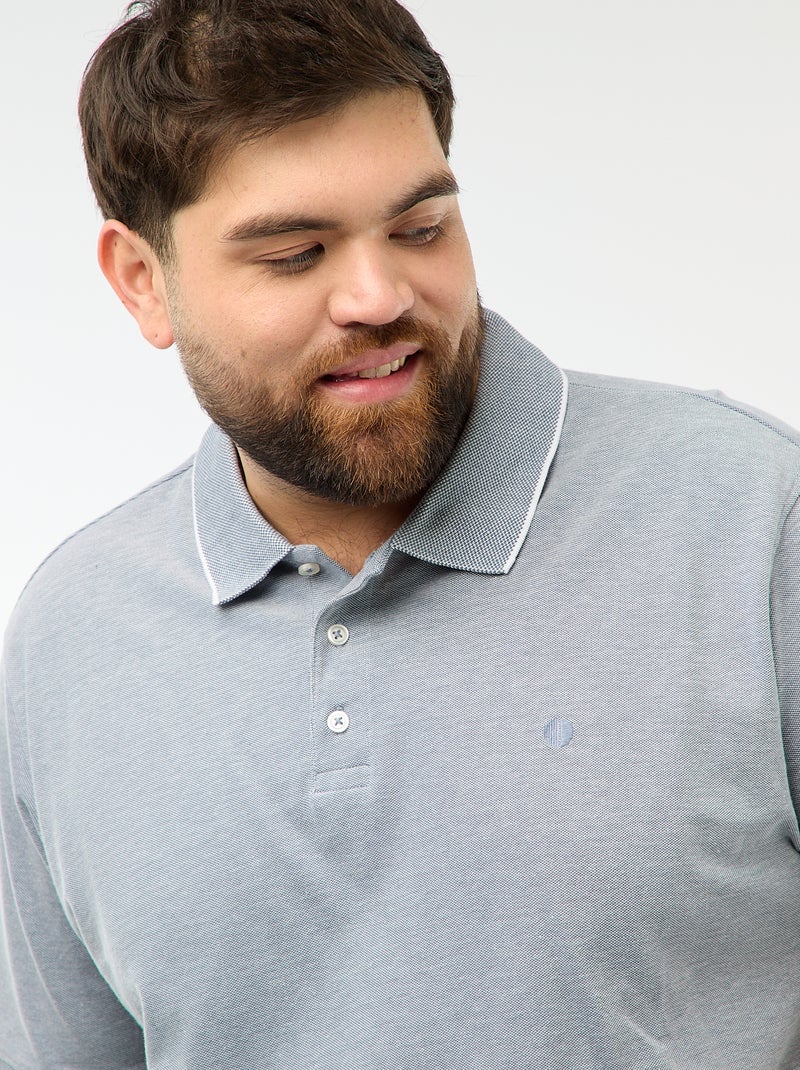 Polo corte regular Azul - Kiabi
