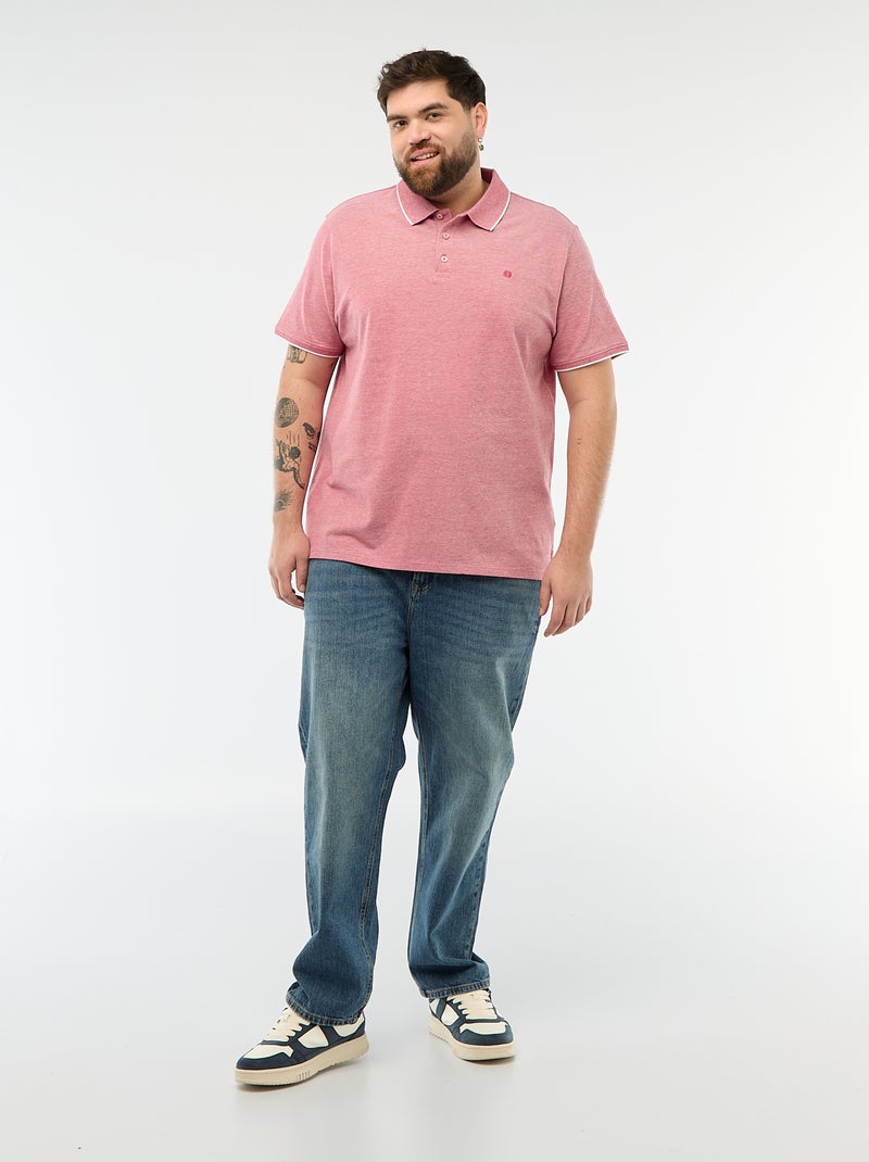 Polo corte regular Vermelho - Kiabi
