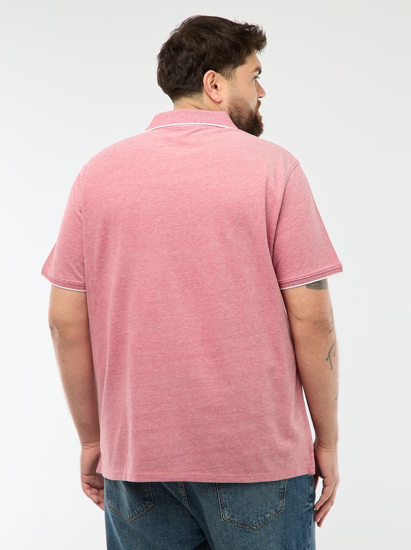 Polo corte regular Vermelho - Kiabi