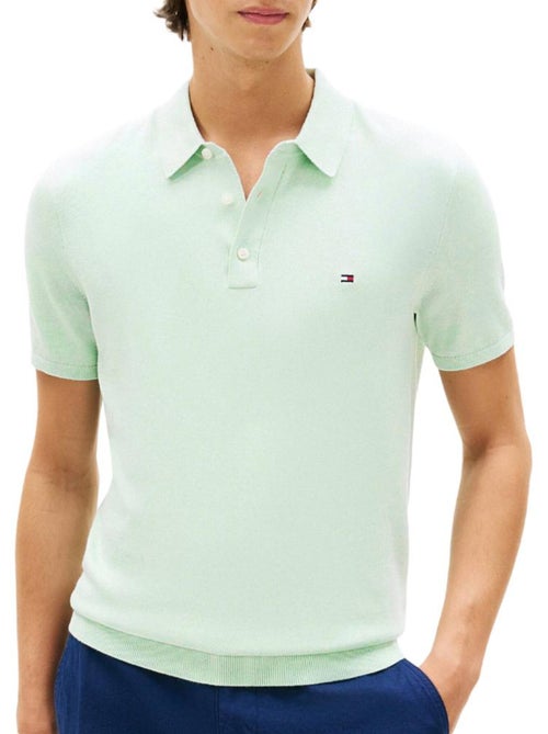 Polo de algodão essencial tommy hilfiger para homem - Kiabi Polo de algodão essencial tommy hilfiger para homem - Kiabi