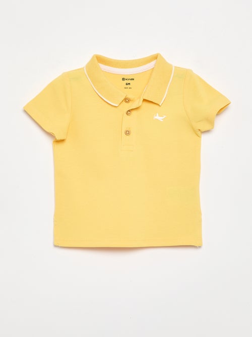 Polo de algodão piqué - Kiabi Polo de algodão piqué - Kiabi