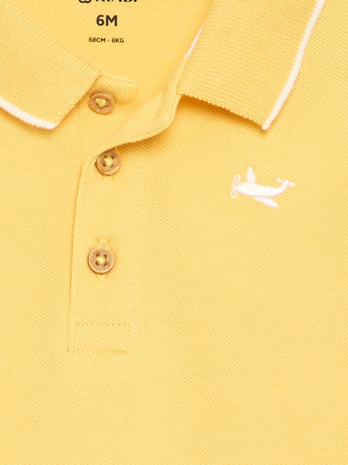 Polo de algodão piqué - Kiabi Polo de algodão piqué - Kiabi