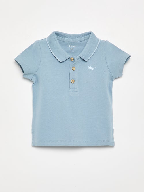 Polo de algodão piqué - Kiabi Polo de algodão piqué - Kiabi