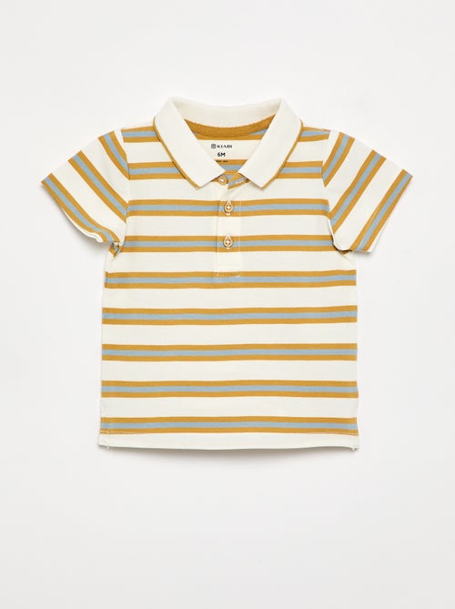 Polo de algodão piqué - Kiabi Polo de algodão piqué - Kiabi