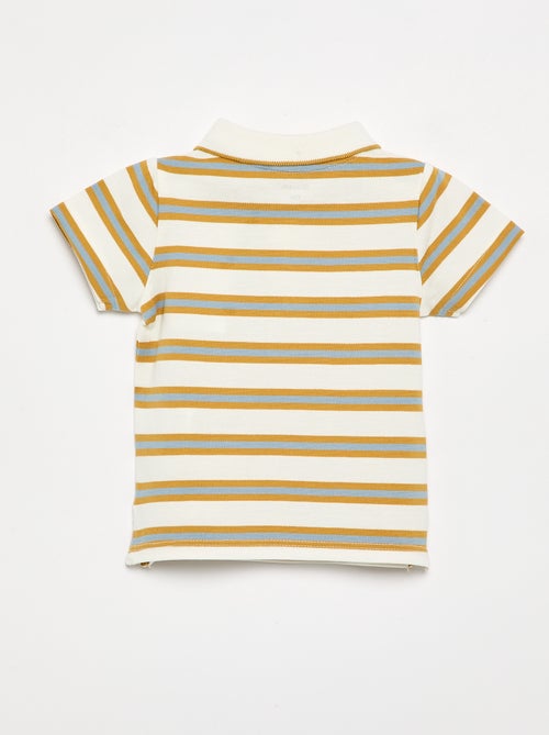 Polo de algodão piqué - Kiabi Polo de algodão piqué - Kiabi