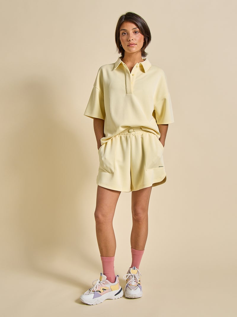 Polo de desporto oversize - (ekstract) Amarelo - Kiabi