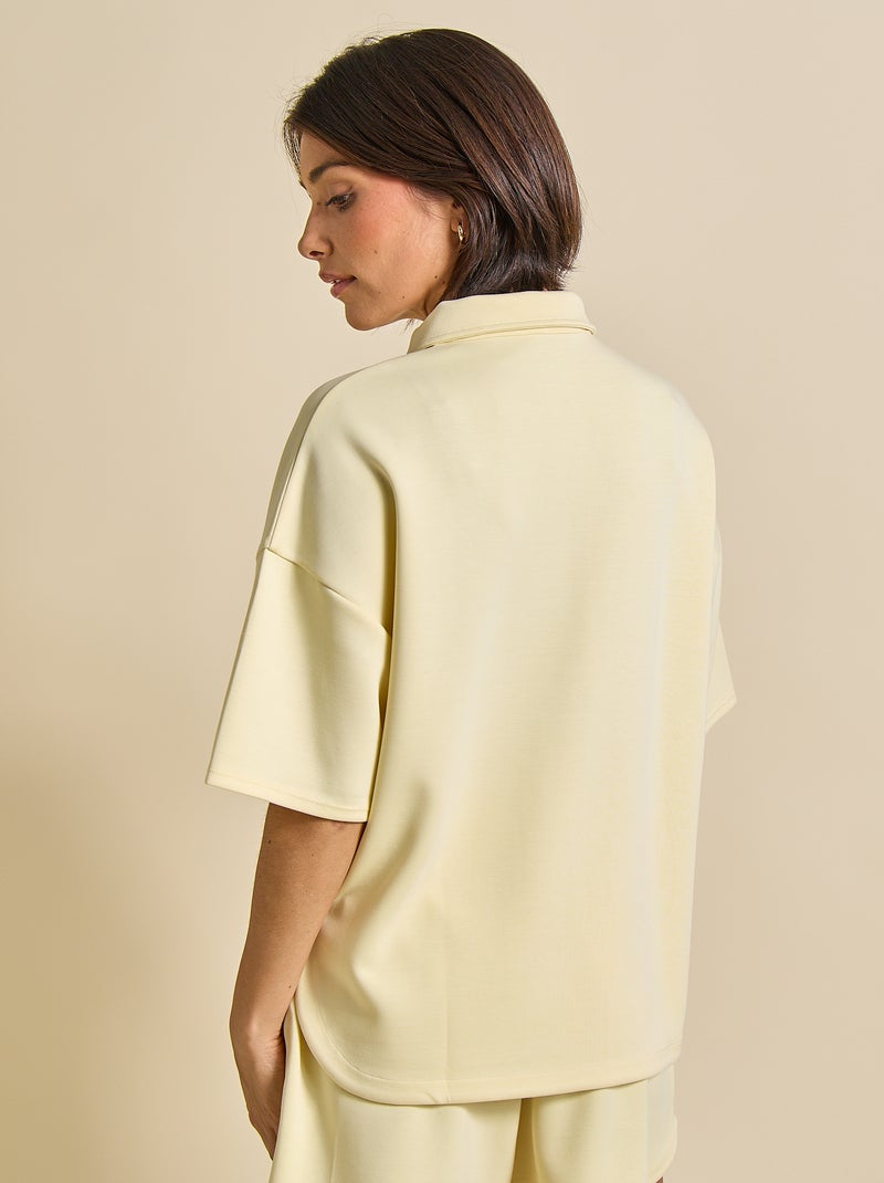 Polo de desporto oversize - (ekstract) Amarelo - Kiabi