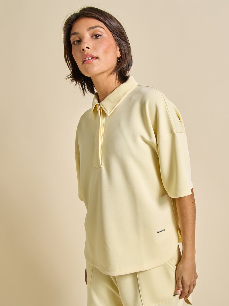 Polo de desporto oversize - (ekstract) Amarelo - Kiabi