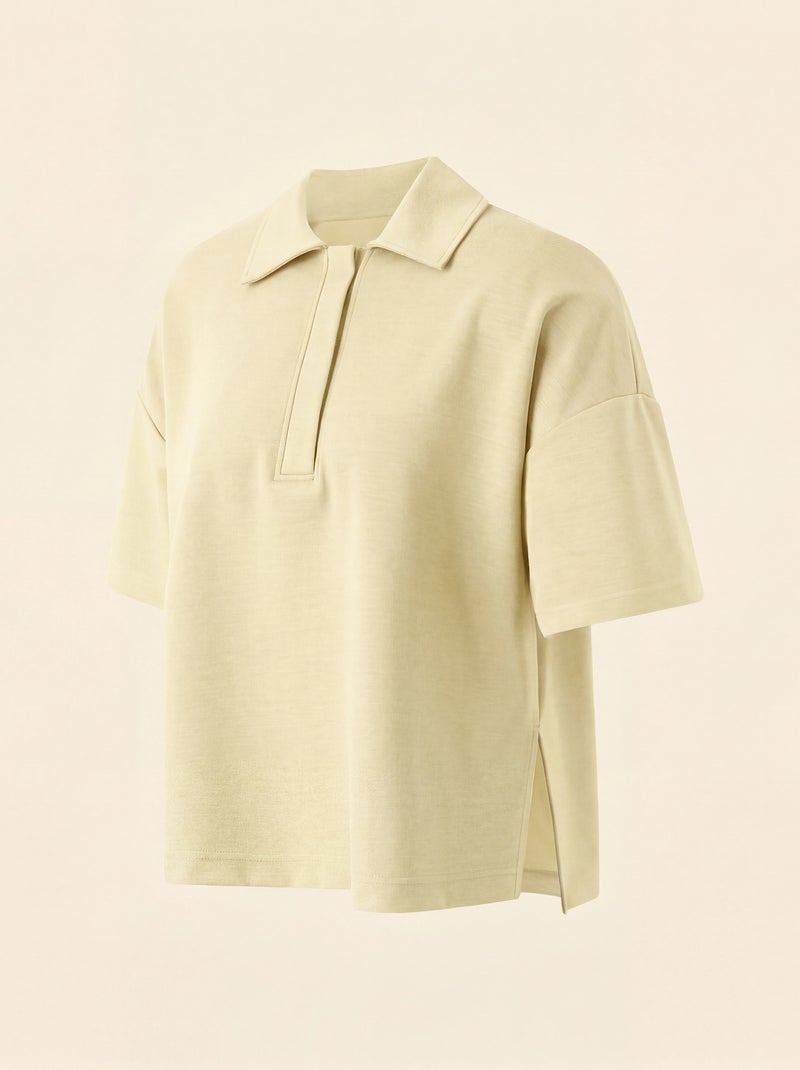 Polo de desporto oversize - (ekstract) Amarelo - Kiabi