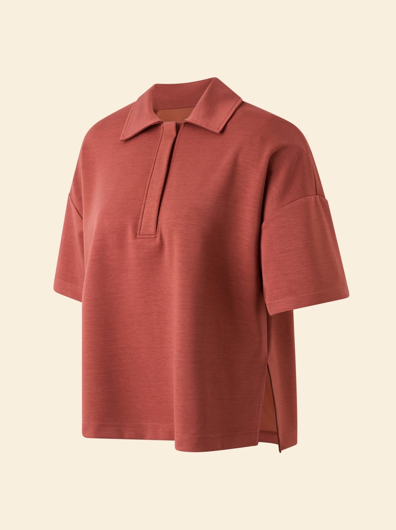 Polo de desporto oversize - (ekstract) Castanho - Kiabi