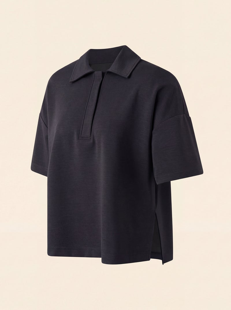 Polo de desporto oversize - (ekstract) Preto - Kiabi