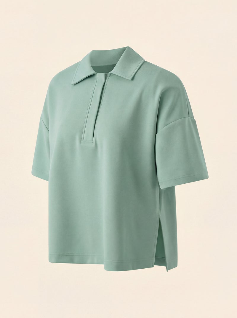 Polo de desporto oversize - (ekstract) Verde - Kiabi