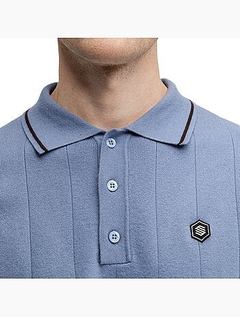 Polo de golfe de malha para homem