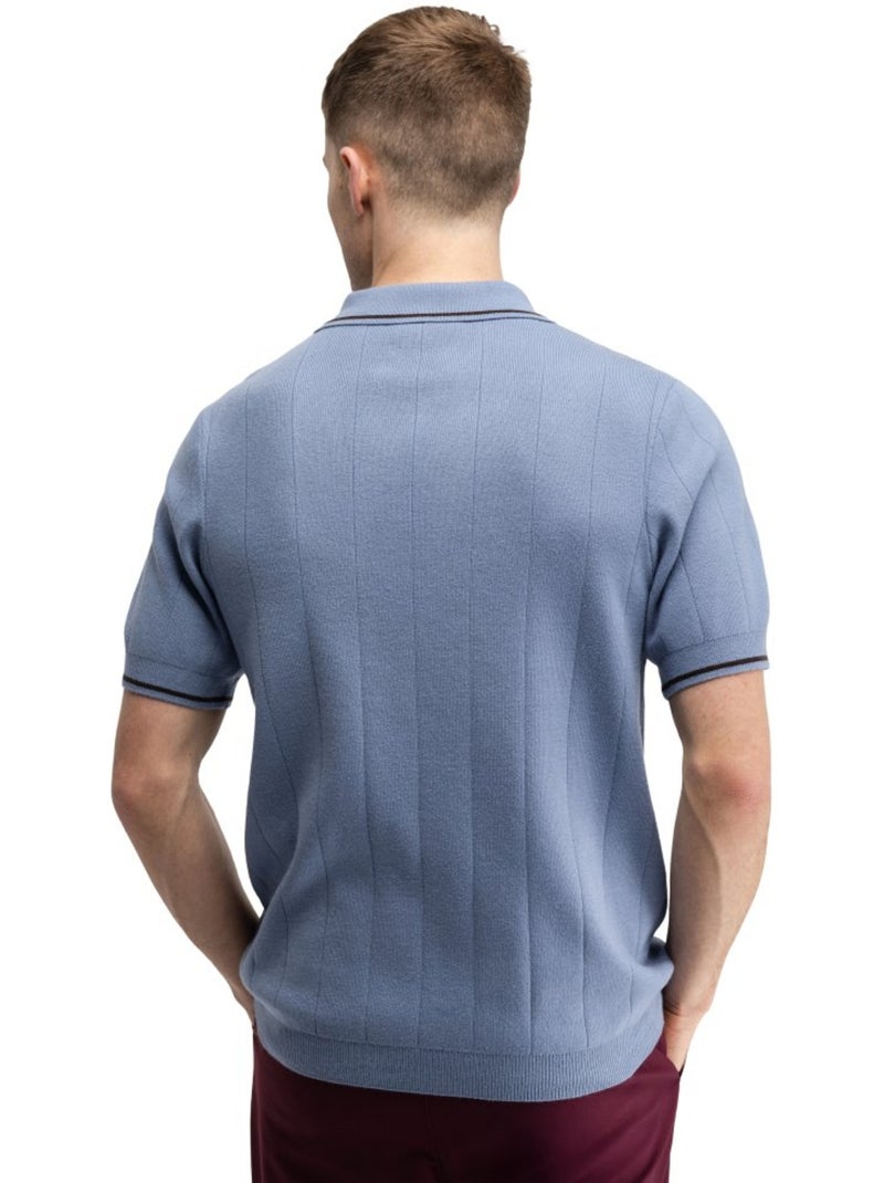 Polo de golfe de malha para homem Azul - Kiabi