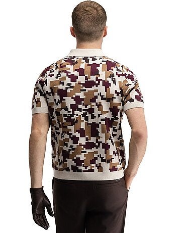 Polo de golfe de malha para homem