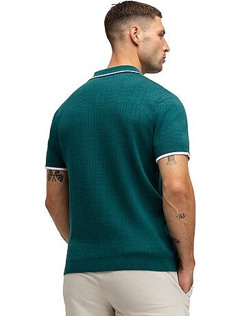 Polo de golfe de malha para homem