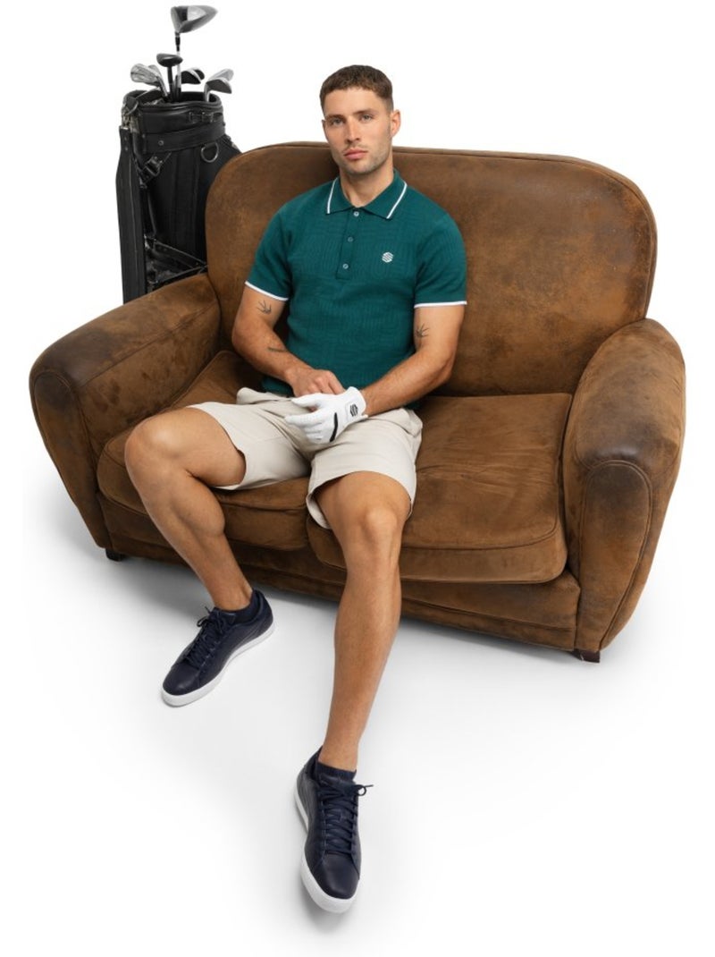 Polo de golfe de malha para homem Verde - Kiabi