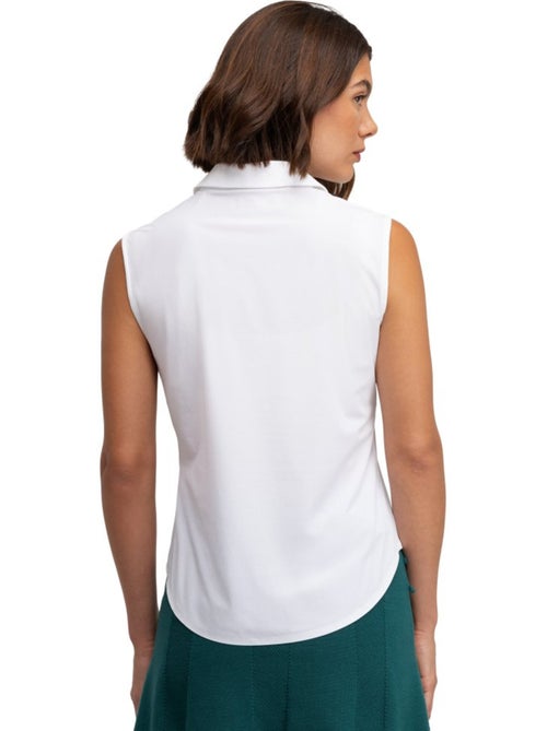 Polo de golfe performance sem mangas para mulher - Kiabi