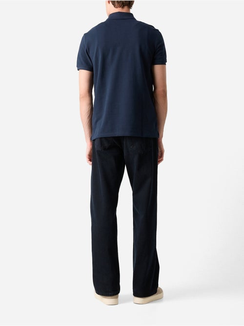 Polo de homem calvin klein jeans monogram piqué azul marinho - Kiabi Polo de homem calvin klein jeans monogram piqué azul marinho - Kiabi