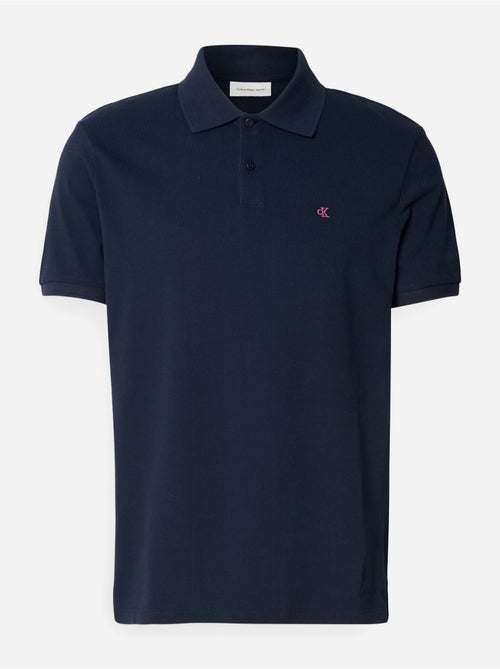 Polo de homem calvin klein jeans monogram piqué azul marinho - Kiabi Polo de homem calvin klein jeans monogram piqué azul marinho - Kiabi