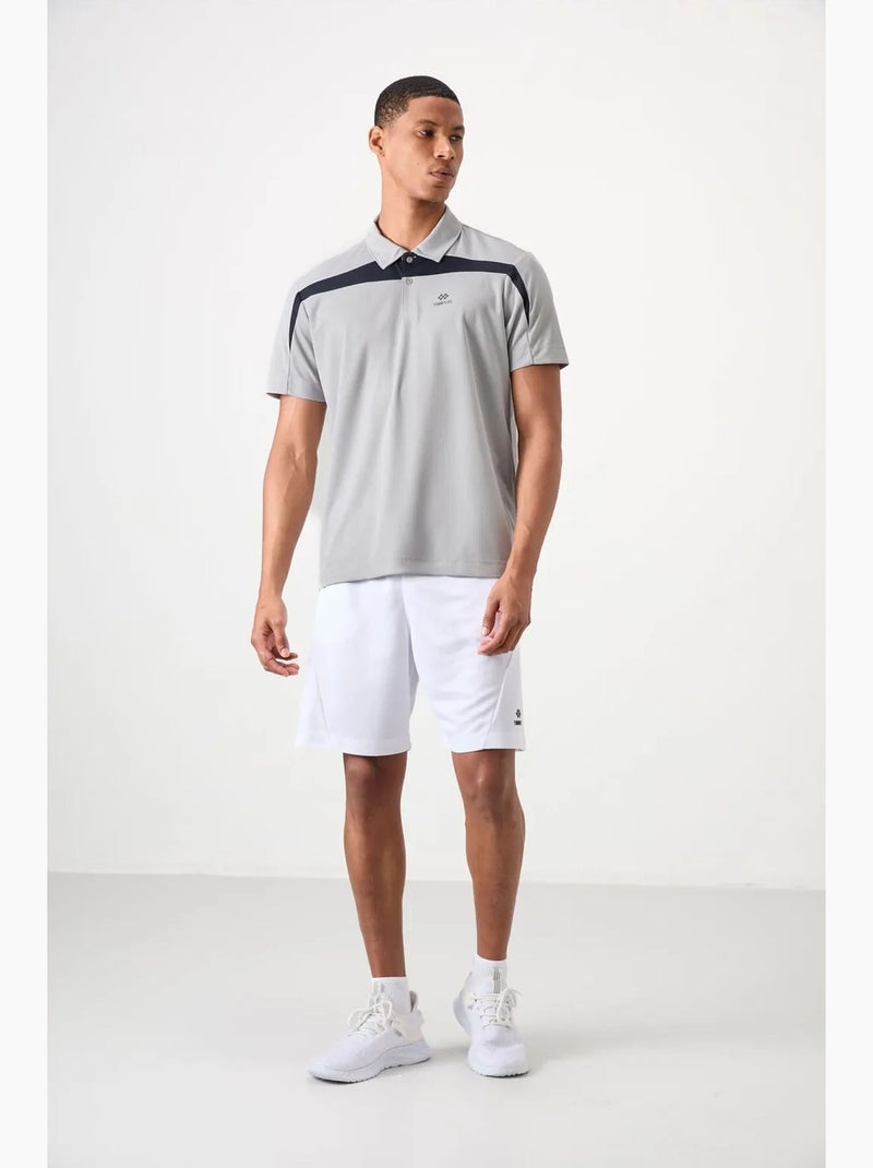 Polo de homem com blocos de cor tommy Cinza-azul - Kiabi