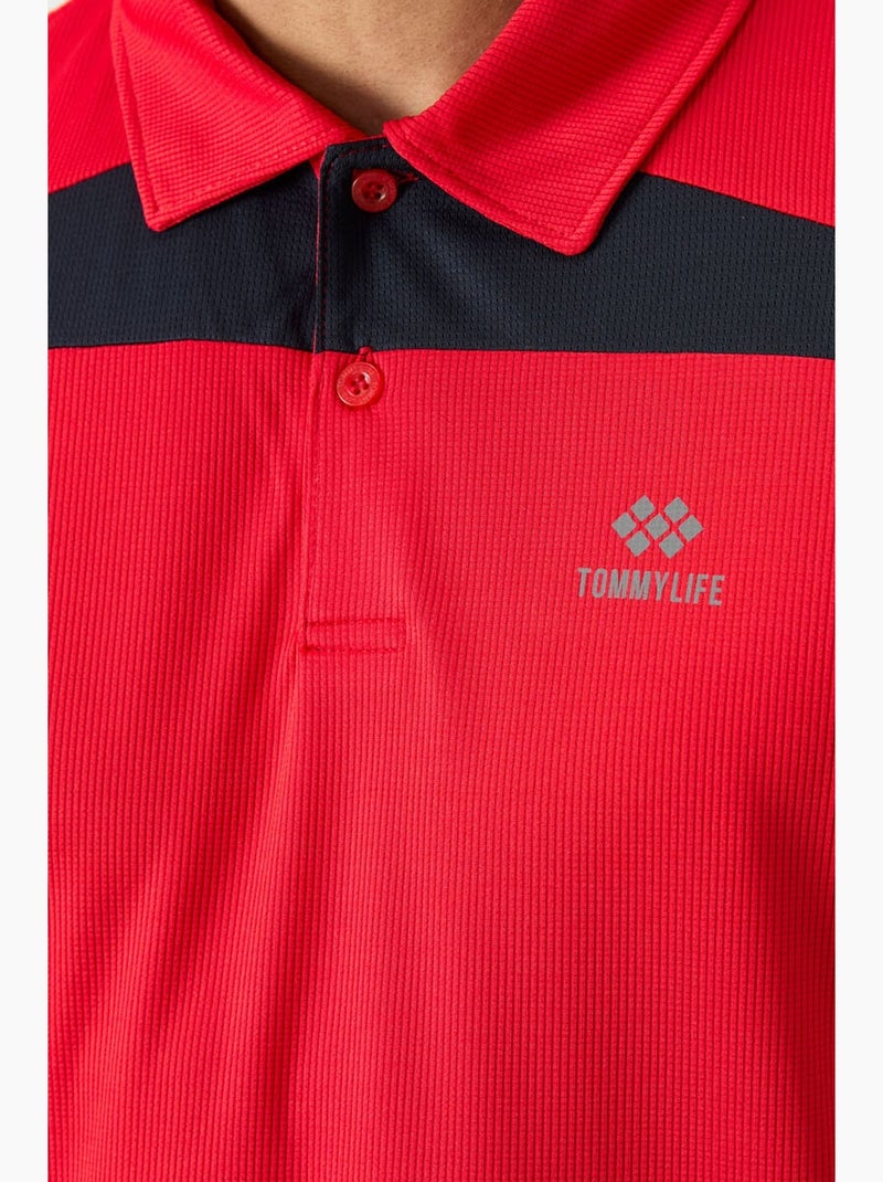 Polo de homem com blocos de cor tommy Vermelho - Kiabi