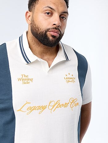 Polo de jérsei estampado