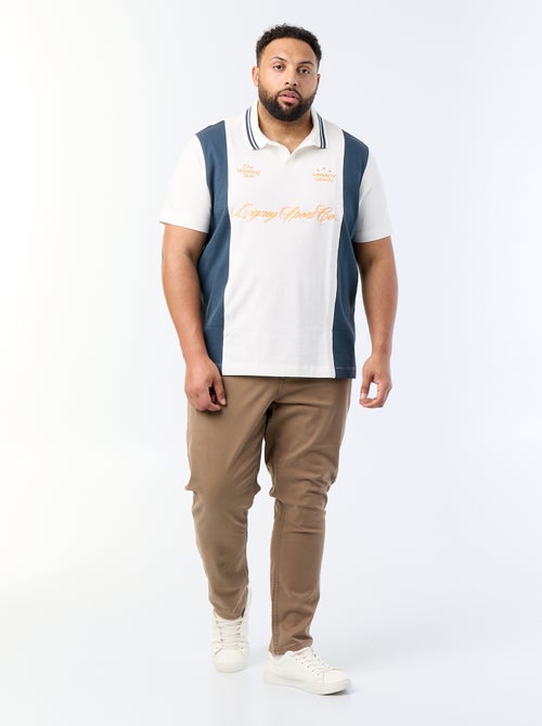 Polo de jérsei estampado - Kiabi