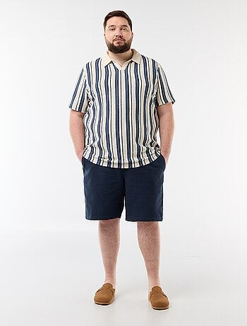 Polo de malha de manga curta