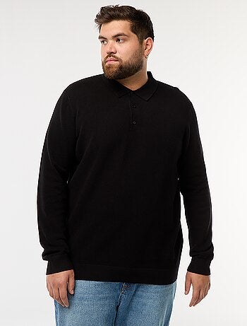 Polo de Malha Fantasia de Manga Comprida