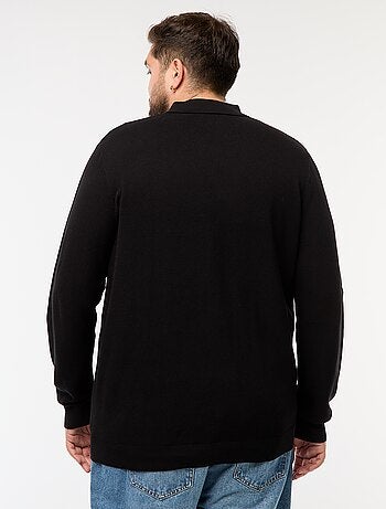 Polo de Malha Fantasia de Manga Comprida