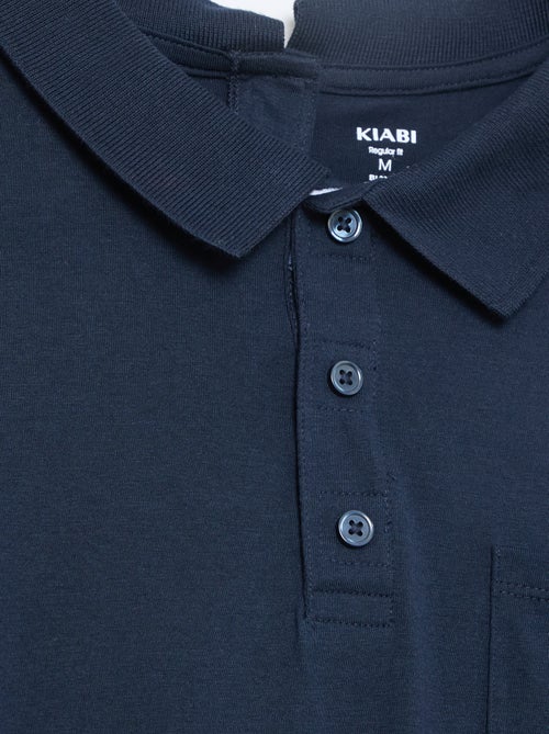 Polo de manga comprida - coleção fácil de vestir - Kiabi