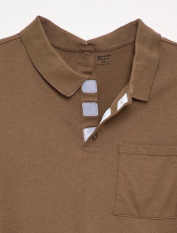 Polo de manga comprida - coleção fácil de vestir