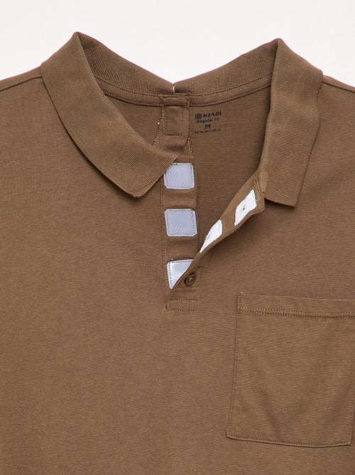 Polo de manga comprida - coleção fácil de vestir - Kiabi