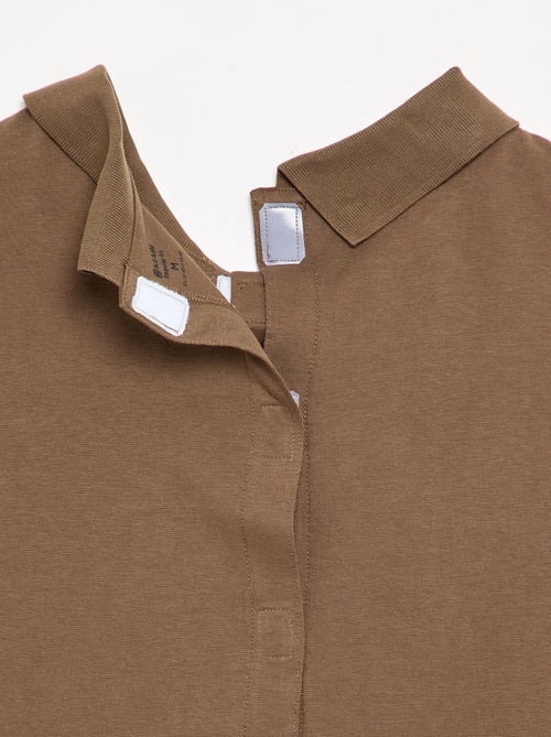 Polo de manga comprida - coleção fácil de vestir - Kiabi