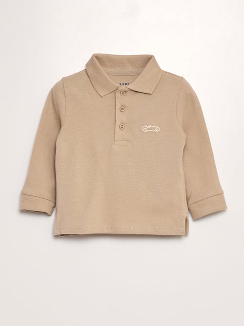 Polo de manga comprida - Kiabi