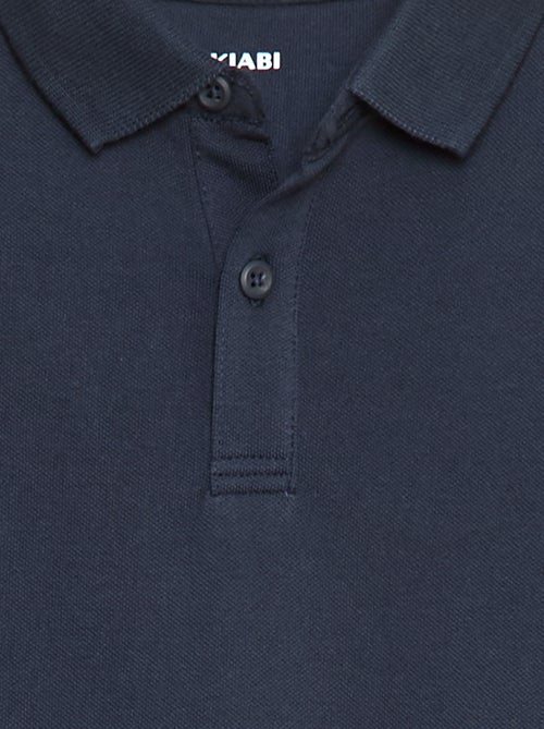 Polo de manga comprida de malha piqué - Kiabi