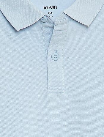 Polo de manga comprida de malha piqué