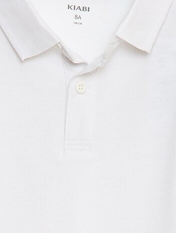 Polo de manga comprida de malha piqué