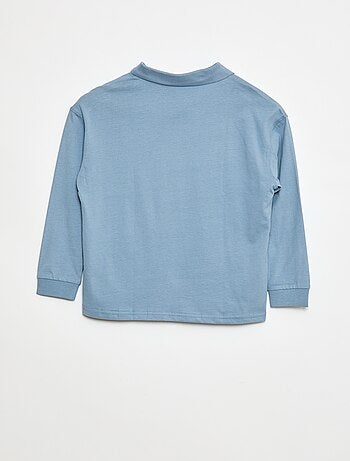 Polo de manga comprida liso