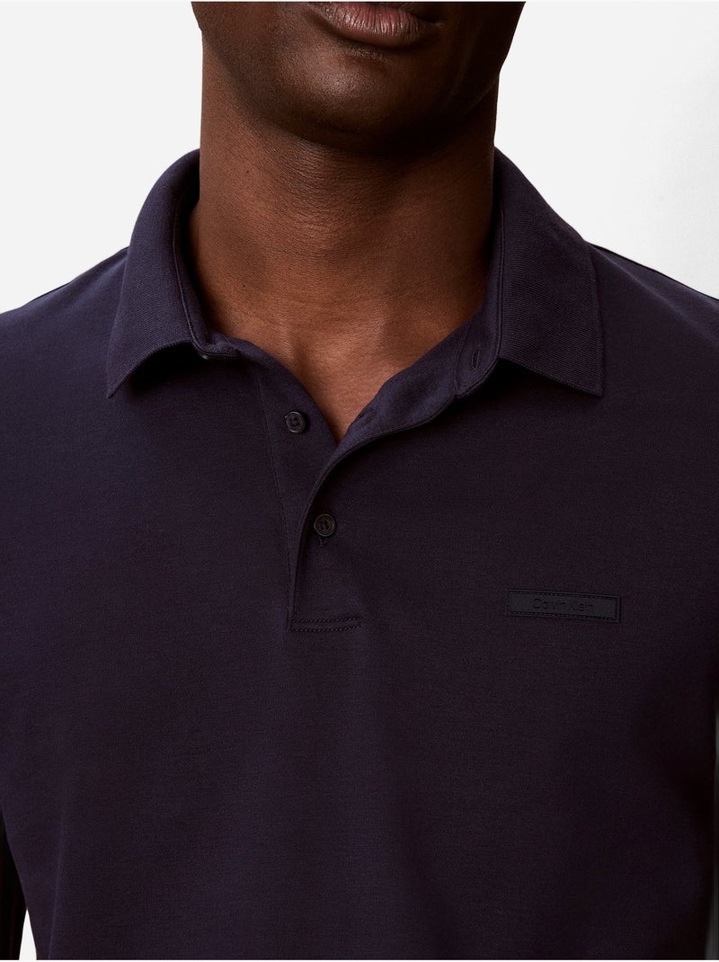 Polo de manga curta - Calvin Klein Azul escuro - Kiabi
