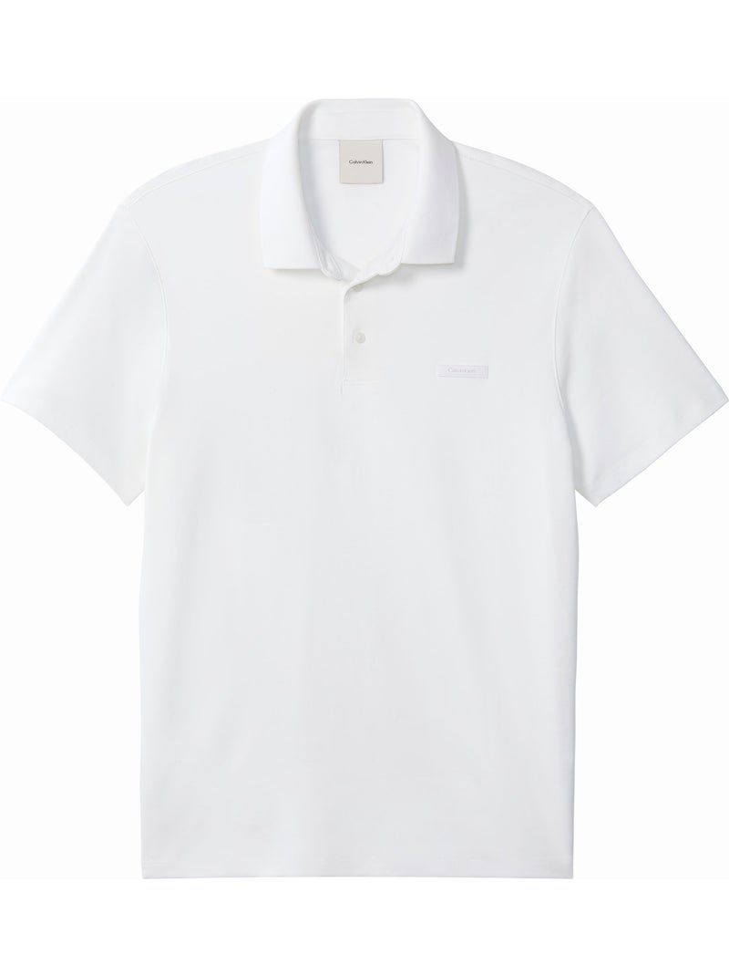 Polo de manga curta - Calvin Klein Branco - Kiabi
