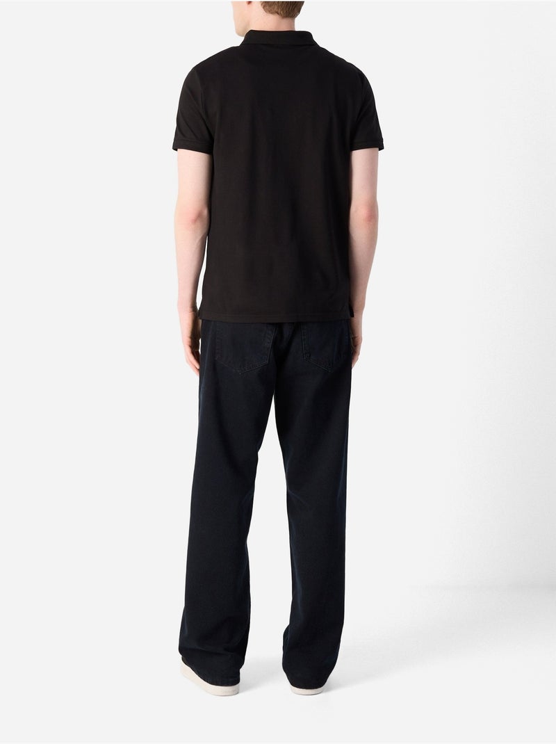 Polo de manga curta - Calvin Klein Preto - Kiabi
