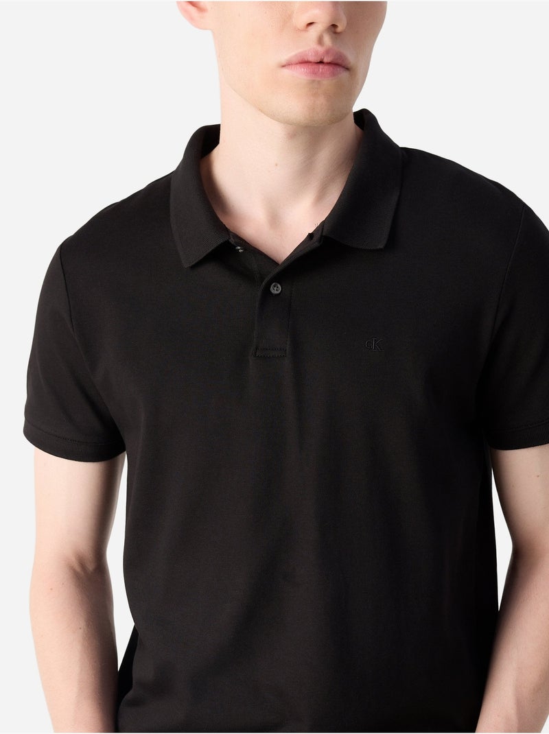 Polo de manga curta - Calvin Klein Preto - Kiabi