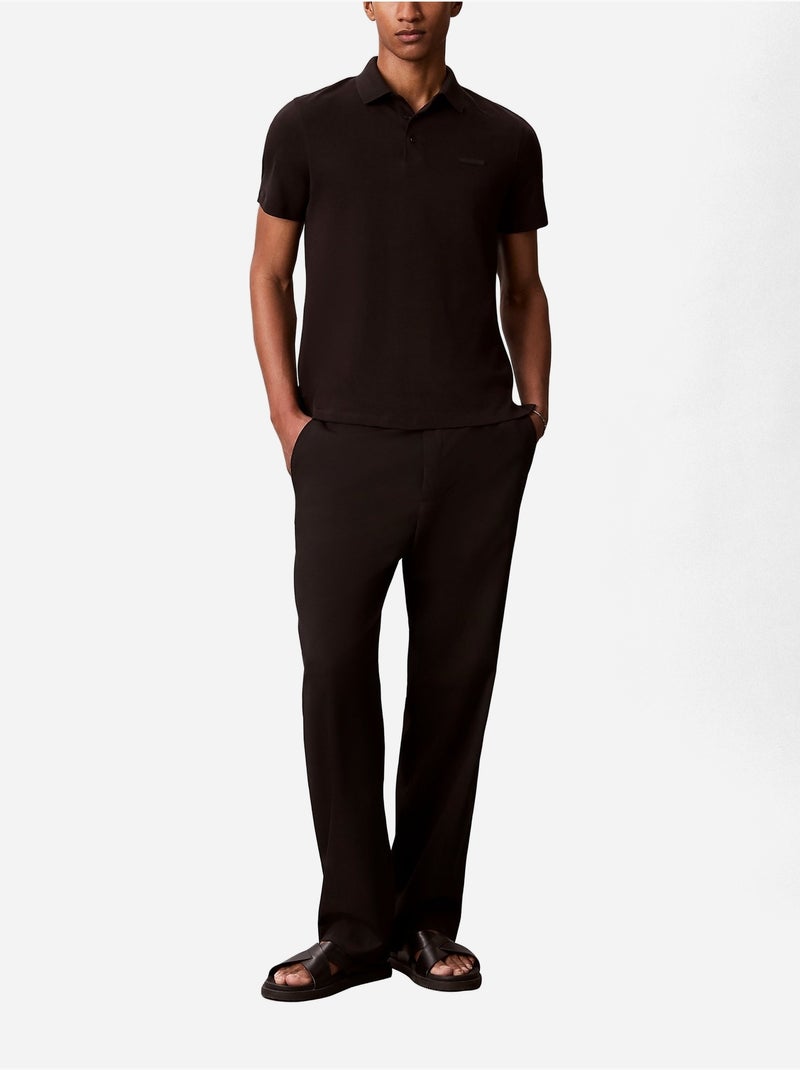 Polo de manga curta - Calvin Klein Preto - Kiabi