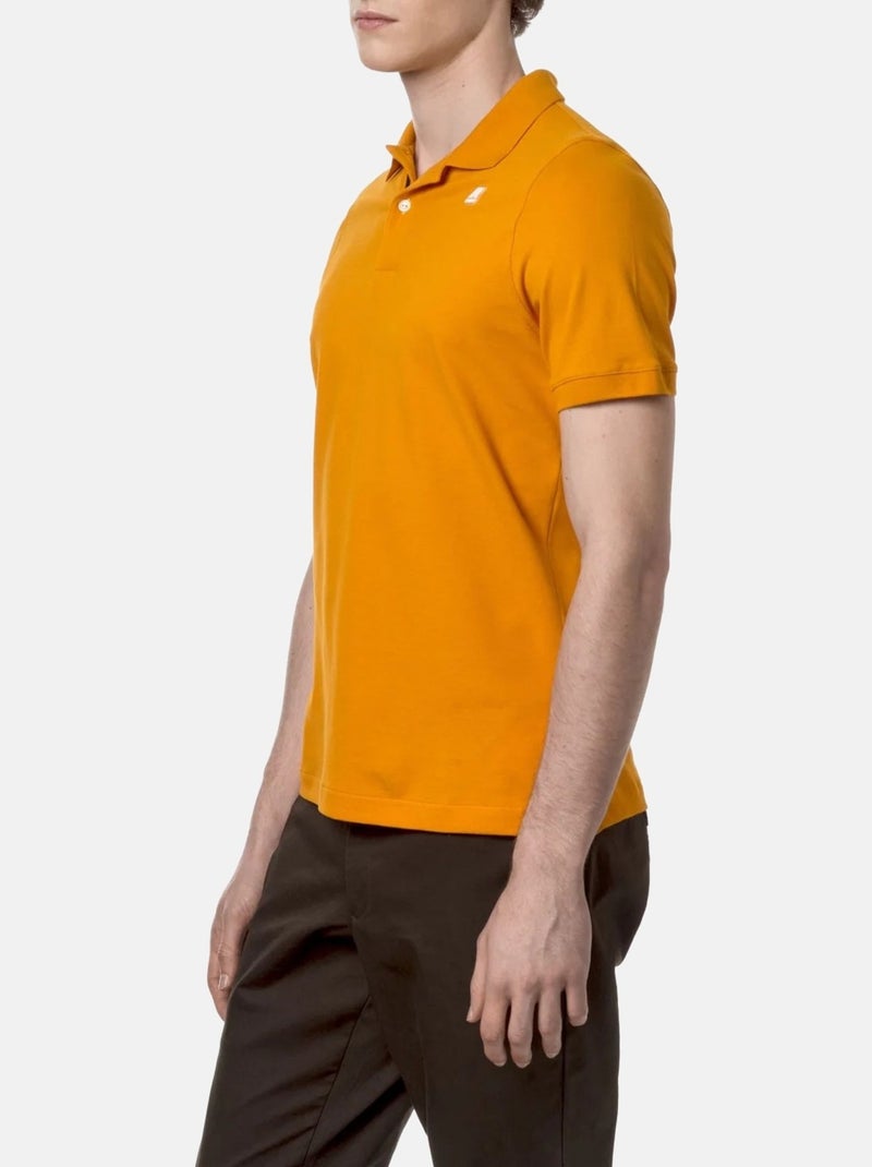 Polo de manga curta - k-way Laranja - Kiabi